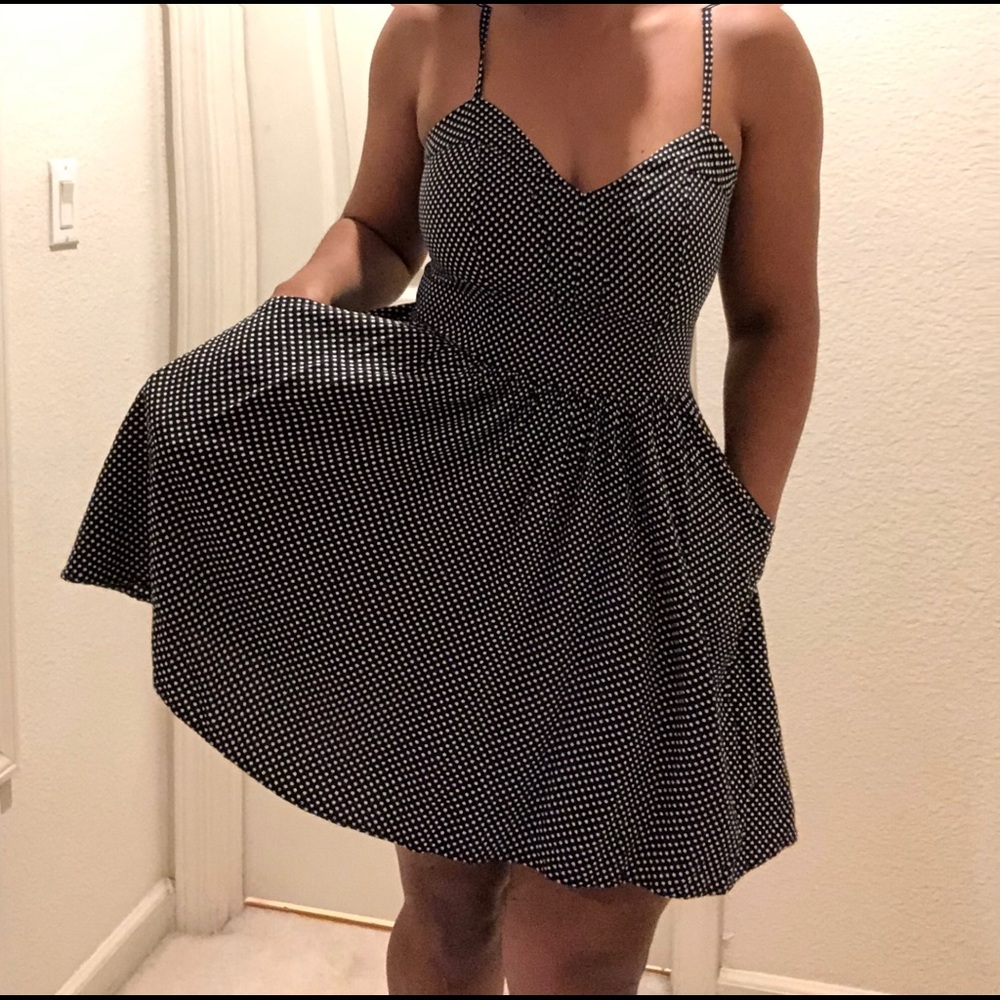 Express Polka Dot Sun Dress